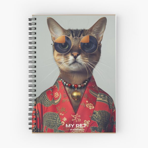 Item preview, Abyssinian Cat, My Pet in Kimono designed and sold by MonicaGoDesign.