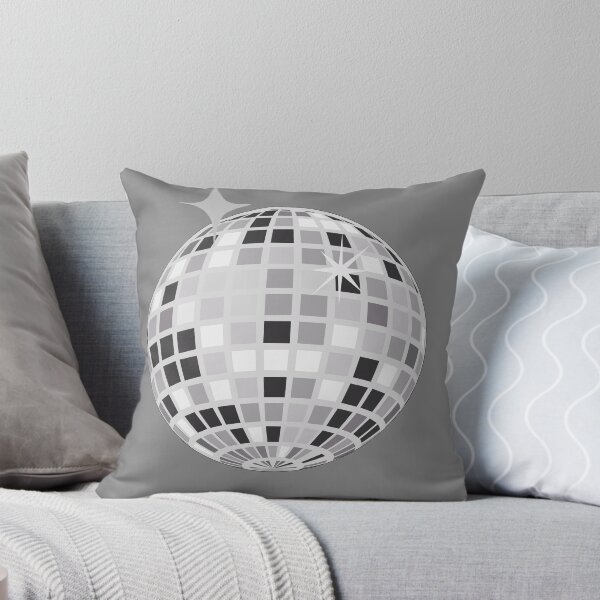 Item preview, Glamorous Modern Grey Silver Disco Ball designed and sold by pink-cowboy.