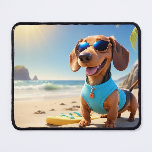Item preview, Dachshund on Beach designed and sold by CharlieBDesign.