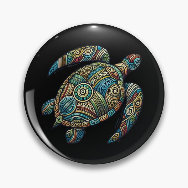 Item preview, Tribal Turtle Themed Artwork designed and sold by SandbarTees.