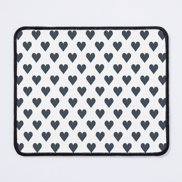 Item preview, SMALL CHARCOAL GREY and WHITE LOVE HEARTS designed and sold by RachelMacht.