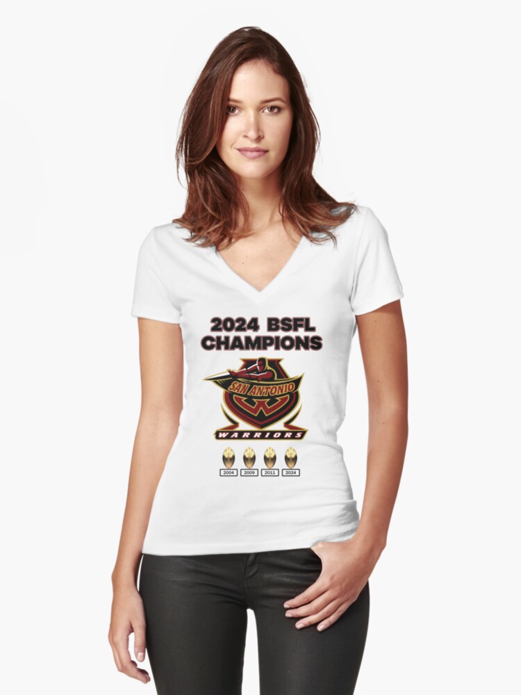Thumbnail 1 of 3, Fitted V-Neck T-Shirt, 2024 BSFL Champions designed and sold by SAWarriors.