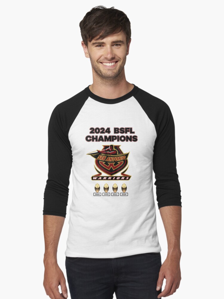 Thumbnail 1 of 3, Baseball ¾ Sleeve T-Shirt, 2024 BSFL Champions designed and sold by SAWarriors.