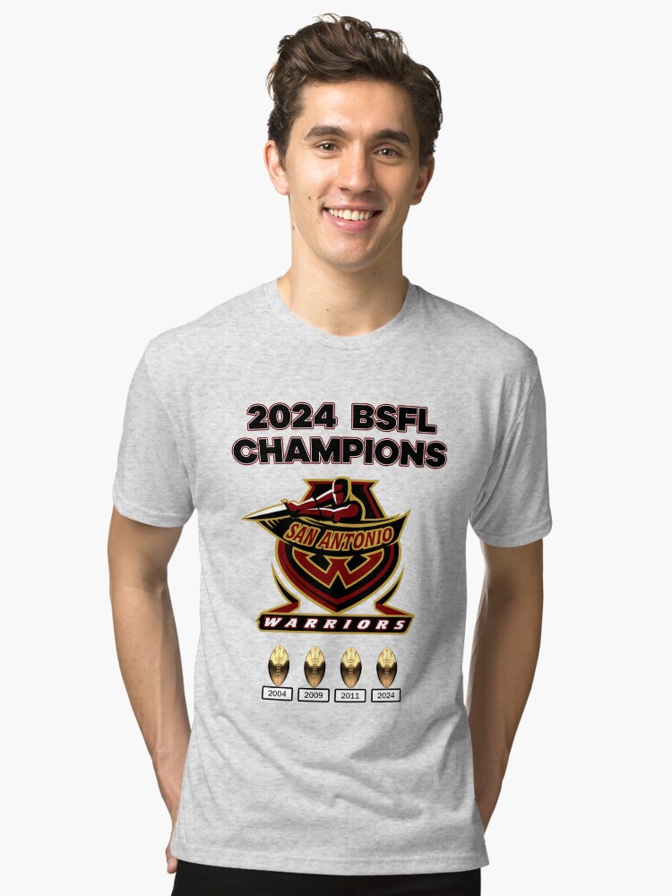 Thumbnail 1 of 7, Tri-blend T-Shirt, 2024 BSFL Champions designed and sold by SAWarriors.