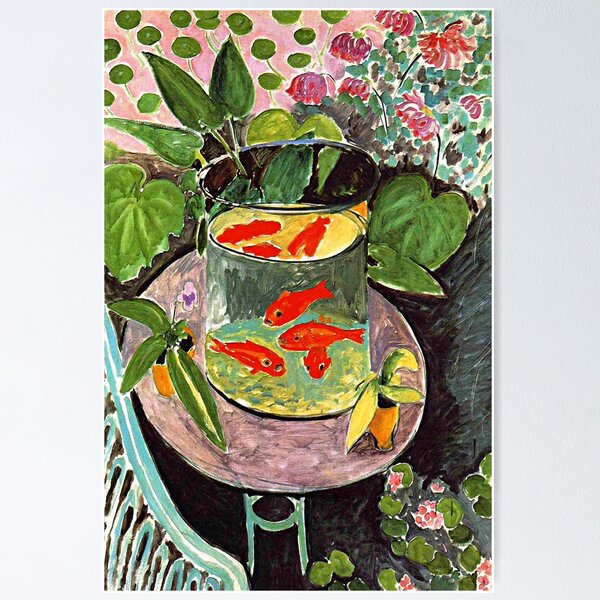 Item preview, Henri Matisse, The Goldfish, 1910, Art Print, Fauvism, Modern Art, Henri Matisse Art, French Artist, Henri Matisse Gift, Vibrant Art Print designed and sold by Artistic Gift Print.