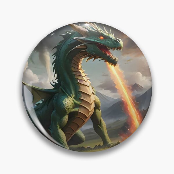 Item preview, Fire Breathing Green Dragon designed and sold by BougieSouthern.