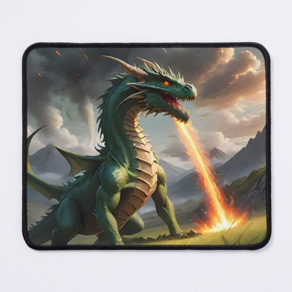 Item preview, Fire Breathing Green Dragon designed and sold by BougieSouthern.