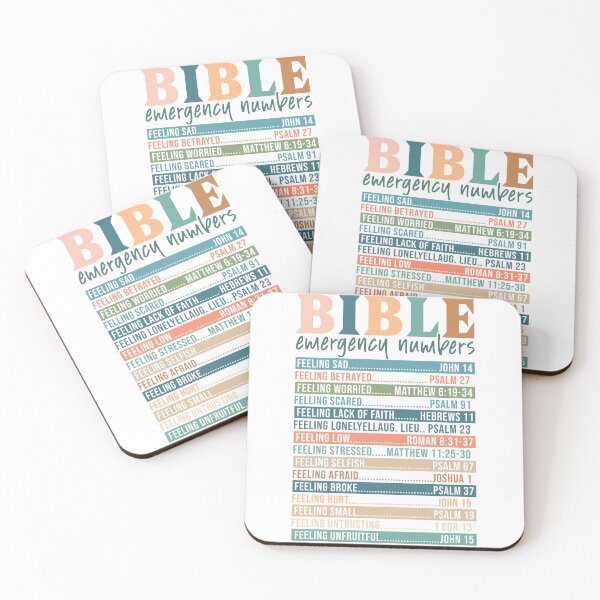 Item preview, Bible Emergency Numbers Verses  designed and sold by SassyFaithGirl.