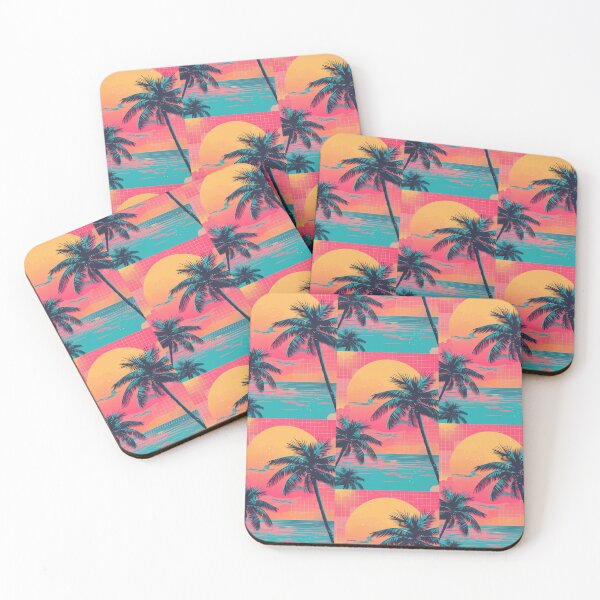 Item preview, 80s Style Poster. Palm Trees, Sun, Water designed and sold by Piotrek0001.