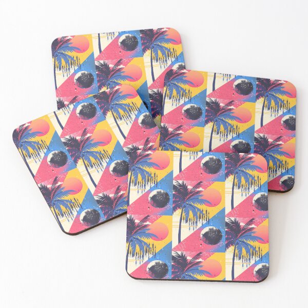 Item preview, 80s Style Poster. Palm Trees, Sun, Water designed and sold by Piotrek0001.