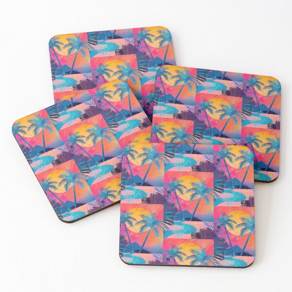 Item preview, 80s Style Poster. Palm Trees, Sun, Water designed and sold by Piotrek0001.