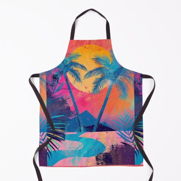 Item preview, 80s Style Poster. Palm Trees, Sun, Water designed and sold by Piotrek0001.