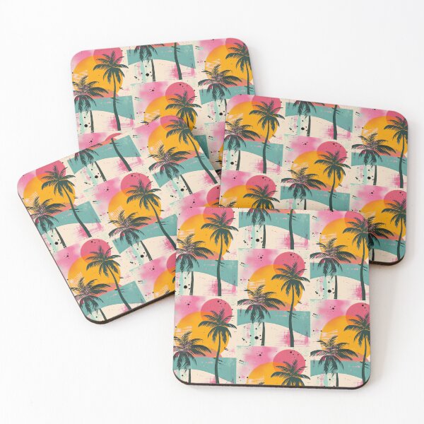 Item preview, 80s Style Poster. Palm Trees, Sun, Water designed and sold by Piotrek0001.