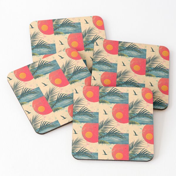Item preview, 80s Style Poster. Palm Trees, Sun, Water designed and sold by Piotrek0001.