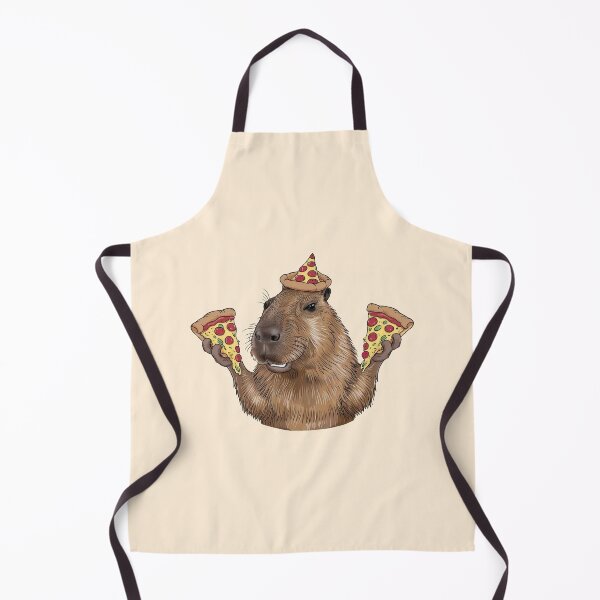 Item preview, Capybara With Pizza In Pizza Hat designed and sold by canvadreamer444.