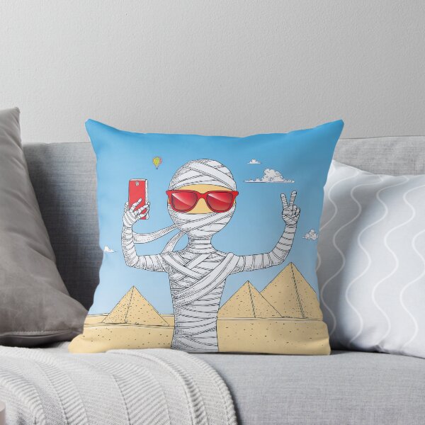 Item preview, funny design of a mummy take selfie in front of the pyramids. designed and sold by HEMRO.