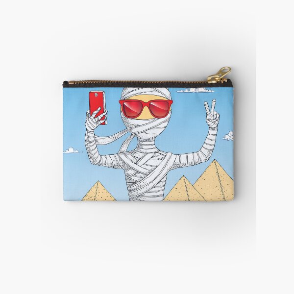 Item preview, funny design of a mummy take selfie in front of the pyramids. designed and sold by HEMRO.