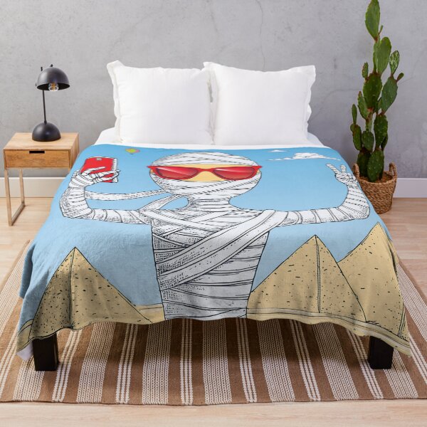 Item preview, funny design of a mummy take selfie in front of the pyramids. designed and sold by HEMRO.
