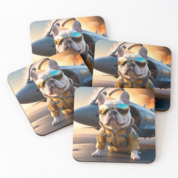 Item preview, French Bulldog Fighter Pilot designed and sold by CharlieBDesign.