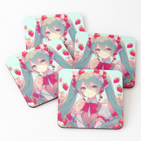 Item preview, Hatsune Miku: Strawberry Flowers designed and sold by EmberlyDawn.