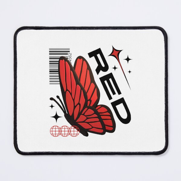 Item preview, Red Butterfly with Black Text designed and sold by AveryZi.