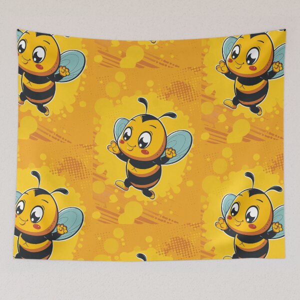 Item preview, Anthropomorphic Superhero Bee in Vibrant Colors designed and sold by Piotrek0001.