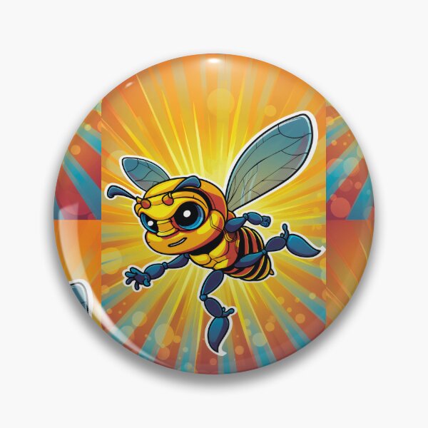 Item preview, Anthropomorphic Superhero Bee in Vibrant Colors designed and sold by Piotrek0001.