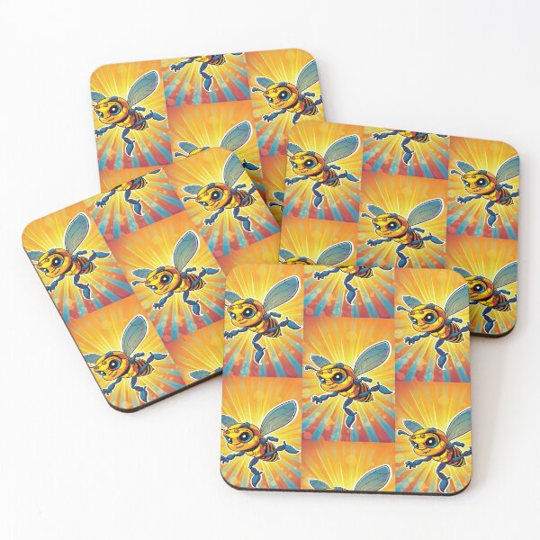 Item preview, Anthropomorphic Superhero Bee in Vibrant Colors designed and sold by Piotrek0001.
