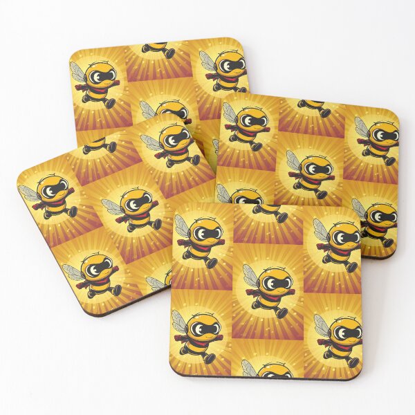 Item preview, Anthropomorphic Superhero Bee in Vibrant Colors designed and sold by Piotrek0001.