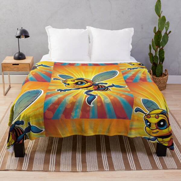 Item preview, Anthropomorphic Superhero Bee in Vibrant Colors designed and sold by Piotrek0001.