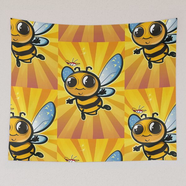 Item preview, Anthropomorphic Superhero Bee in Vibrant Colors designed and sold by Piotrek0001.