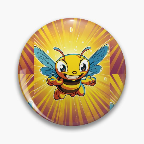 Item preview, Anthropomorphic Superhero Bee in Vibrant Colors designed and sold by Piotrek0001.