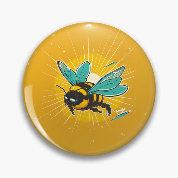 Item preview, Anthropomorphic Superhero Bee in Vibrant Colors designed and sold by Piotrek0001.