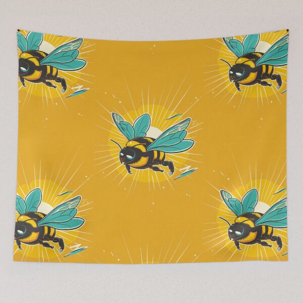 Item preview, Anthropomorphic Superhero Bee in Vibrant Colors designed and sold by Piotrek0001.
