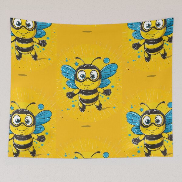 Item preview, Anthropomorphic Superhero Bee in Vibrant Colors designed and sold by Piotrek0001.