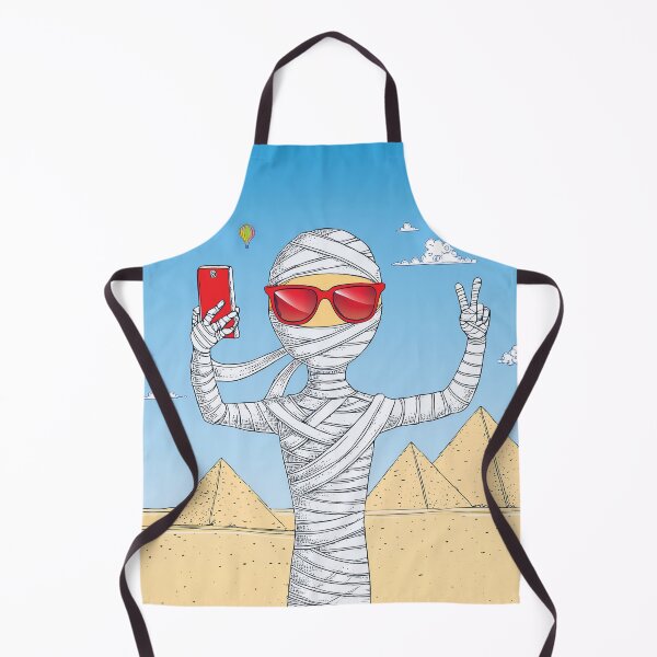 Item preview, funny design of a mummy take selfie in front of the pyramids. designed and sold by HEMRO.