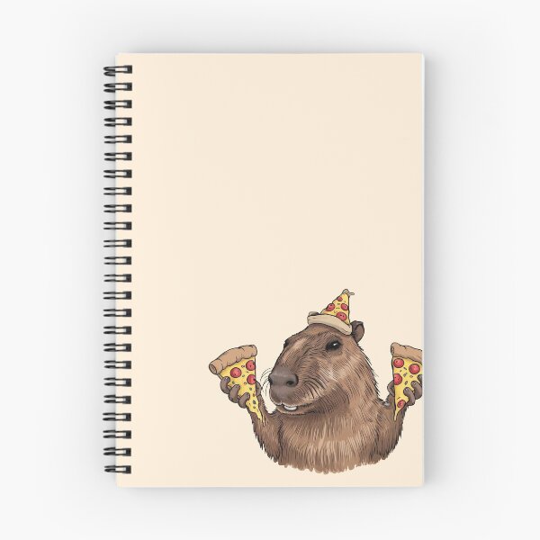 Item preview, Capybara With Pizza In Pizza Hat designed and sold by canvadreamer444.