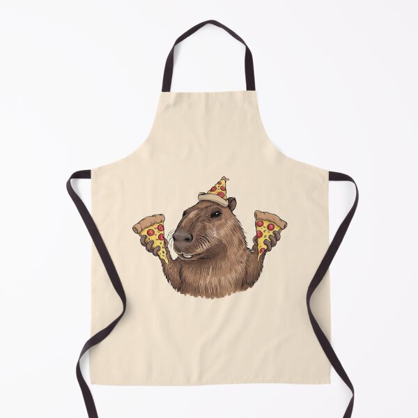 Item preview, Capybara With Pizza In Pizza Hat designed and sold by canvadreamer444.
