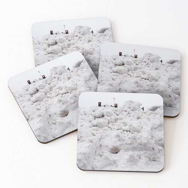 Item preview, Stop light beyond the snowbank designed and sold by Joel Bader.