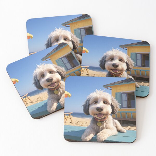 Item preview, Rescue Dog at the Beach designed and sold by CharlieBDesign.