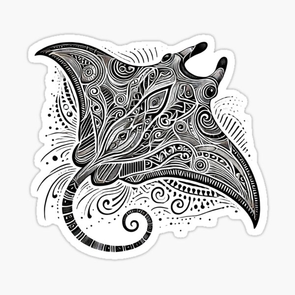 Item preview, Beautiful Black and White Manta Ray Design designed and sold by SandbarTees.