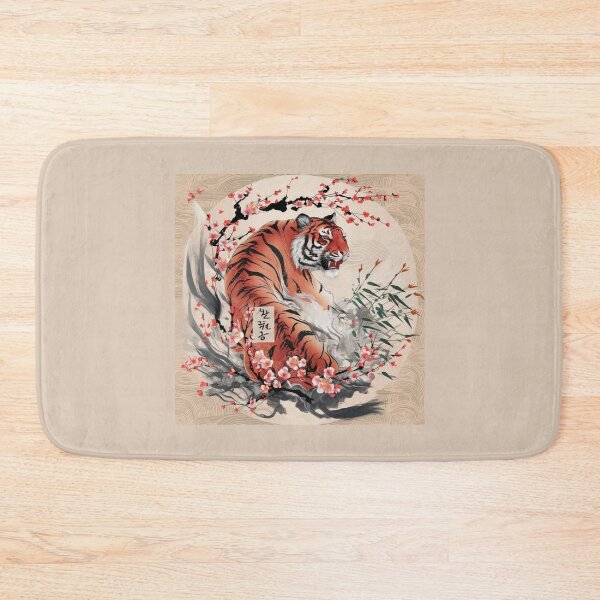 Item preview, Korean Tiger- Traditional Ink Painting designed and sold by Globalcitytees.
