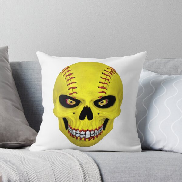 Artikelvorschau, Softball Skelett Softball Totenkopf Halloween Gruselig Lustig entworfen und verkauft von clothesy7.