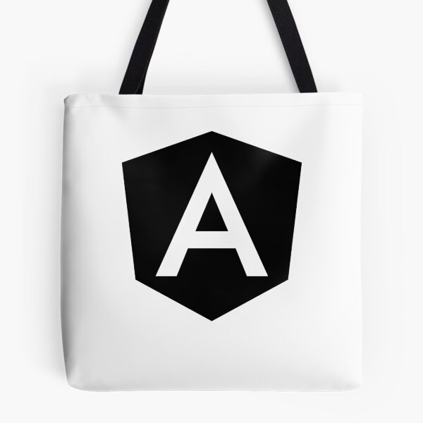 Item preview, Angular Angular.js Black Logo T-Shirt designed and sold by Rainwater Merch.