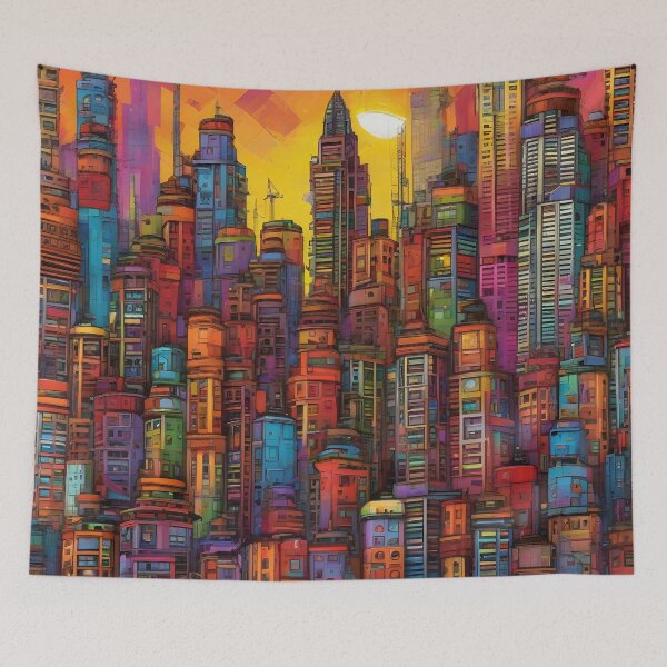 Item preview, Neon Metropolis Sunrise designed and sold by ZipperDragon88.
