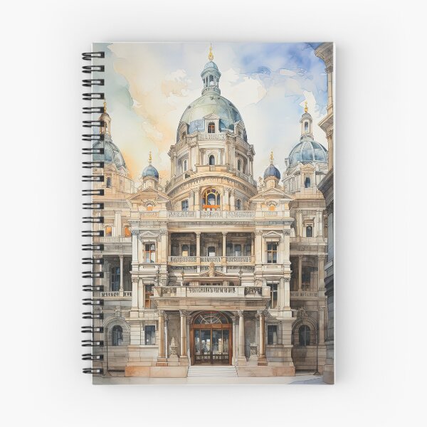 Item preview, Decorated architecture temple - Architectural painting designed and sold by TheArtistOf2022.