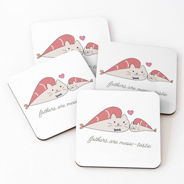 Item preview, Fathers are meow-tastic designed and sold by Sushikkogurashi.