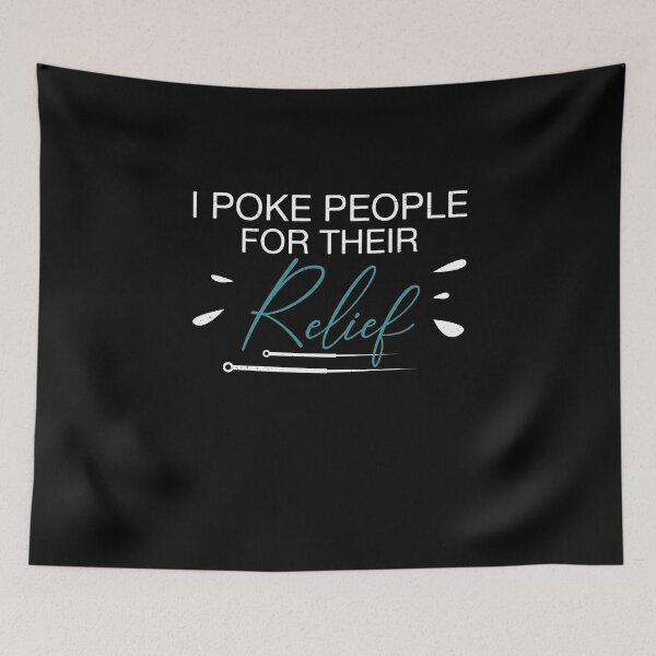 Item preview, I Poke People For Their Relief Acupuncturist Acupuncture Fan designed and sold by StrongShirts.