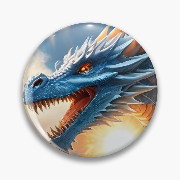 Item preview, Ice Blue Dragon in the Clouds designed and sold by BougieSouthern.