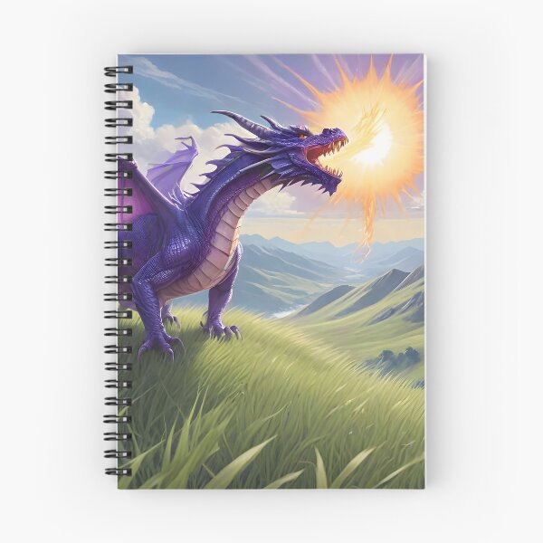 Item preview, Purple Dragon Breathing Fire designed and sold by BougieSouthern.